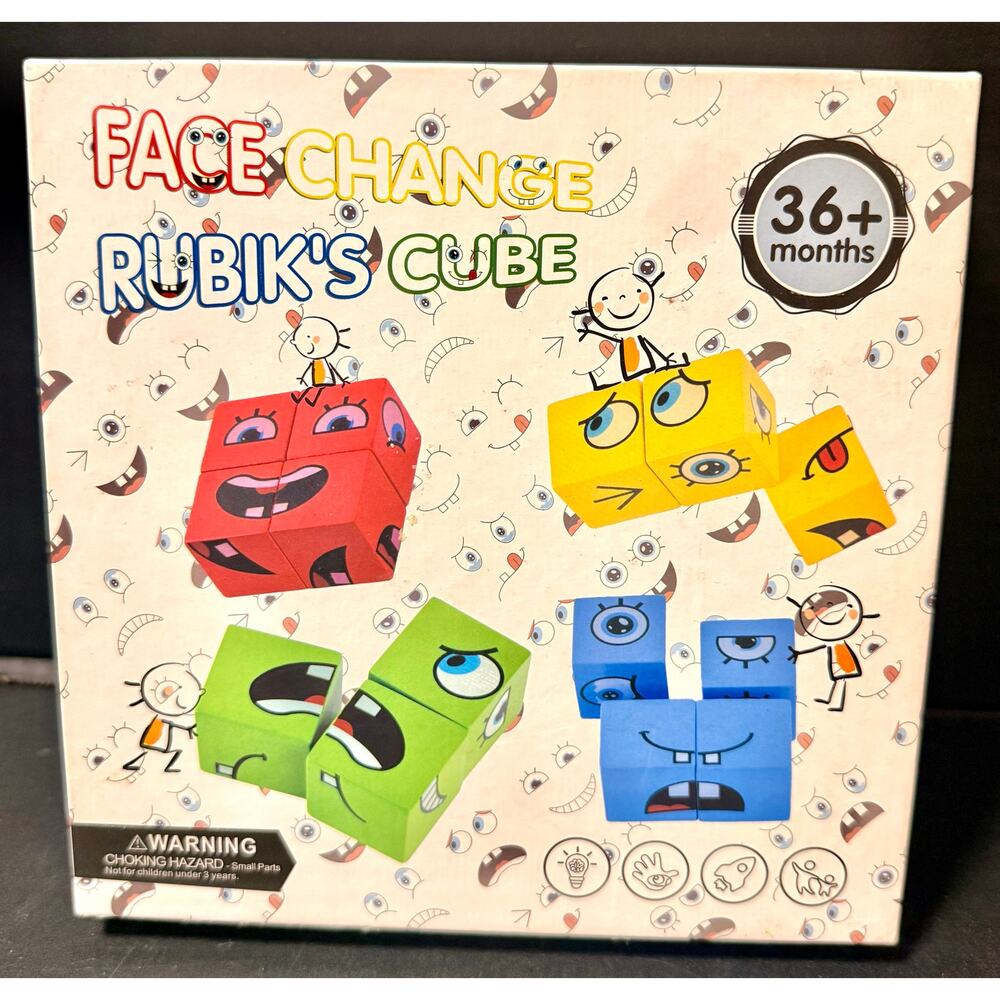 Face Change Rubik's Cube Face-Changing Cube Game or Expression Puzzle Blocks